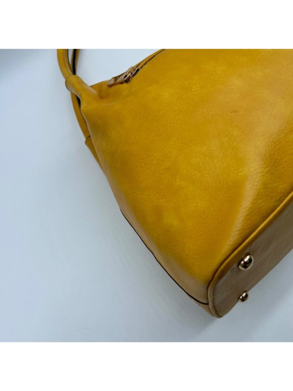 Unbranded Yellow Faux Leather Shoulder Bag - Picture 9 of 16